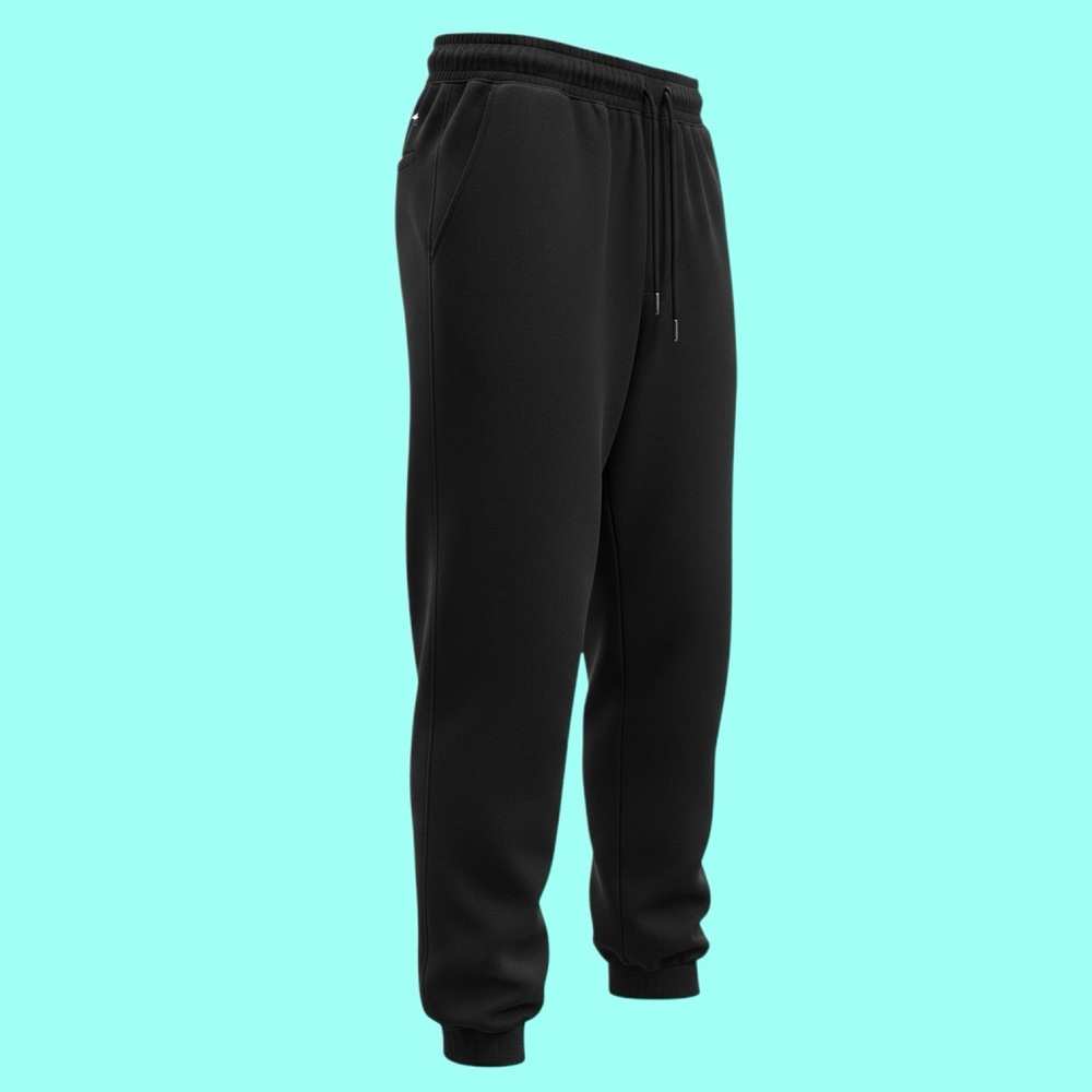ZYIA Classic Black Joggers, Size XXXL